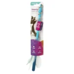 SmartyKat Frisky Flyer, Interactive Cat Toy, Extendable and Retractable Wand with Feathers